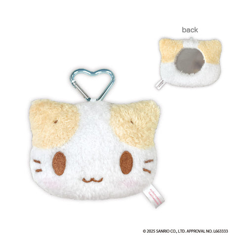 『マシュマロみたいなふわふわにゃんこ』ぬいぐるみミラー